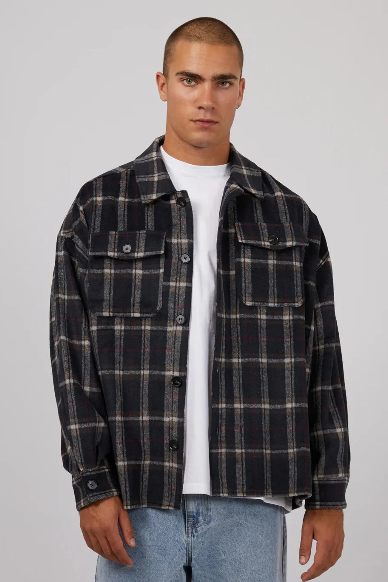 Snag Proof Weave Ranch Overshirt Navy