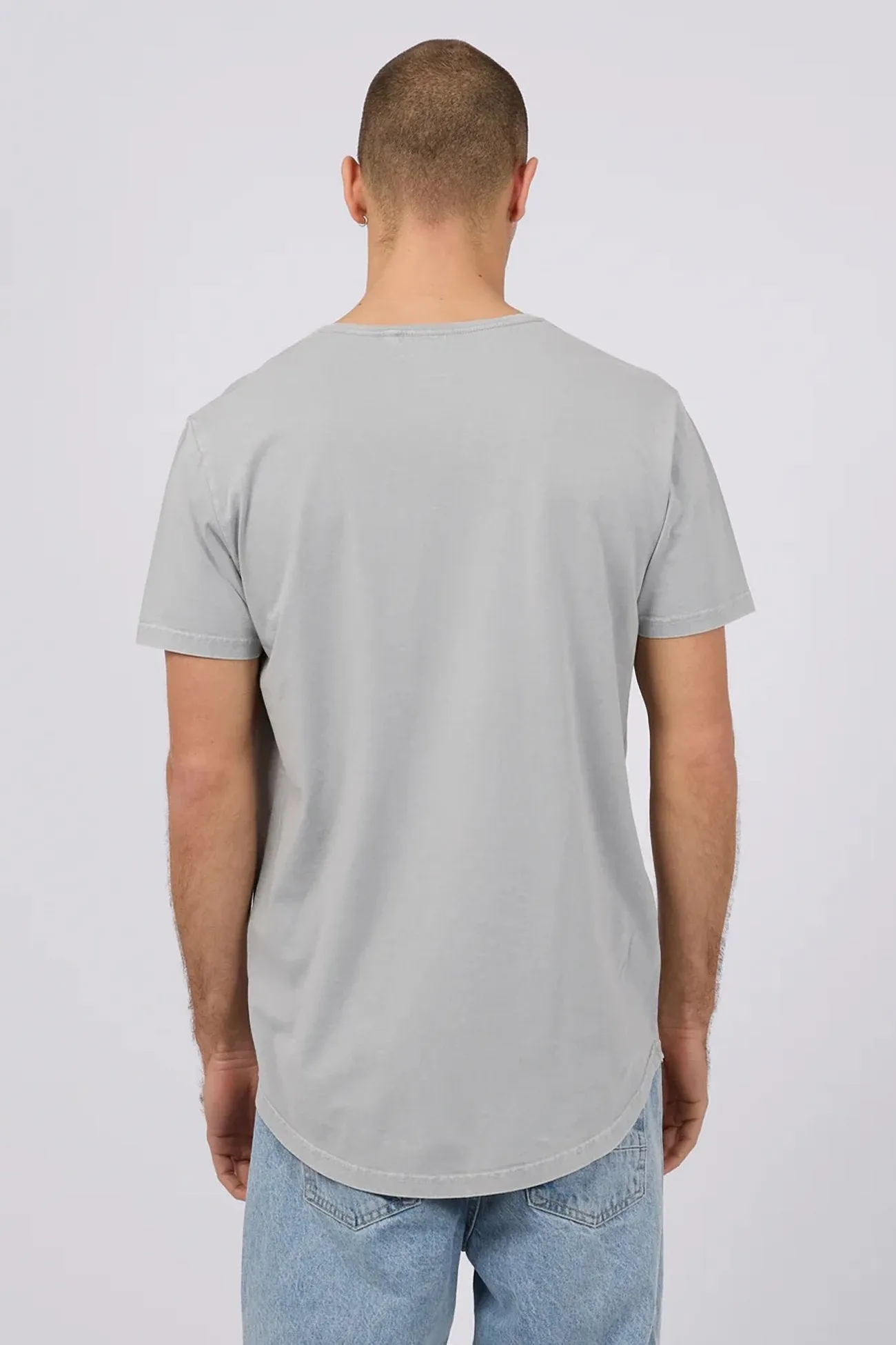 LayeredCuff Durable Stitch Pattern Tail Tee Drizzle