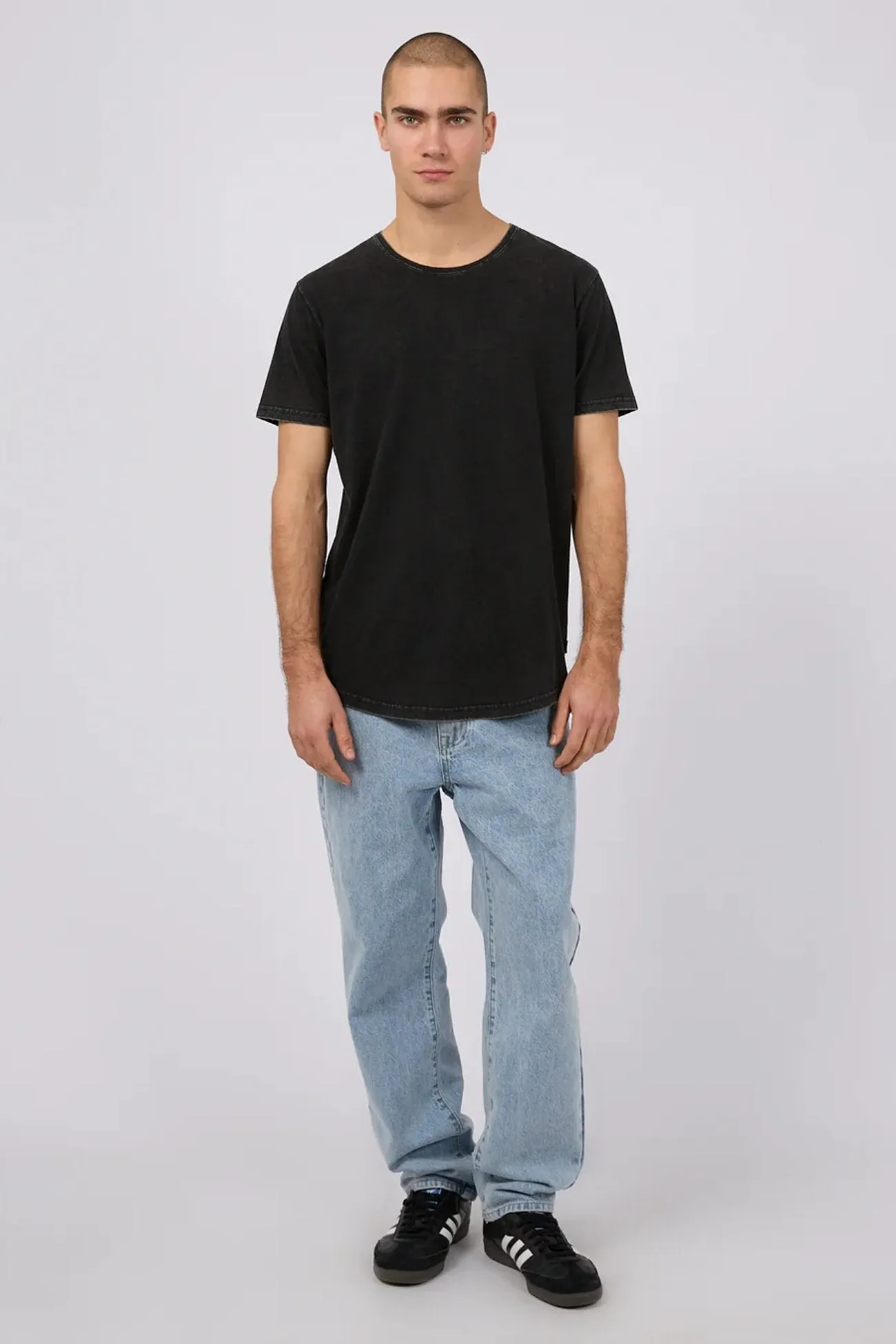 Tail Tee Washed Black Breathable mesh panel