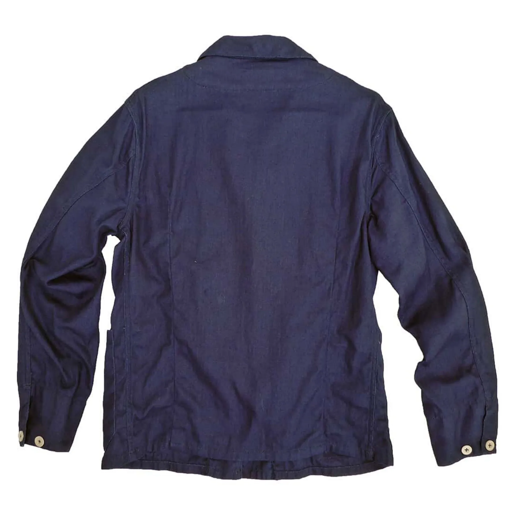 Dockyard Jacket - Indigo HBT Reflective Safety Accents Detachable Layer