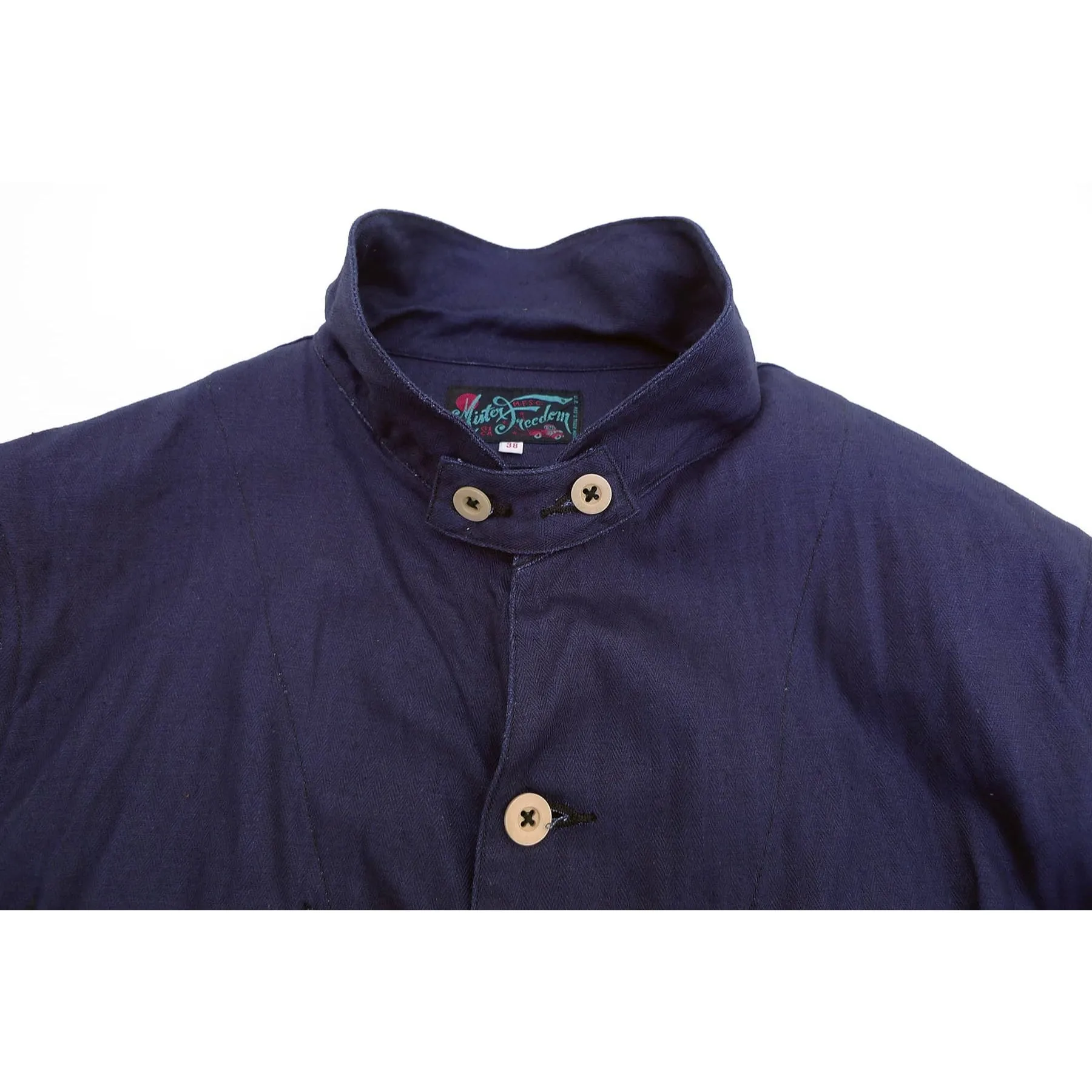UV Protection Finish Mesh Lining Dockyard Jacket - Indigo HBT