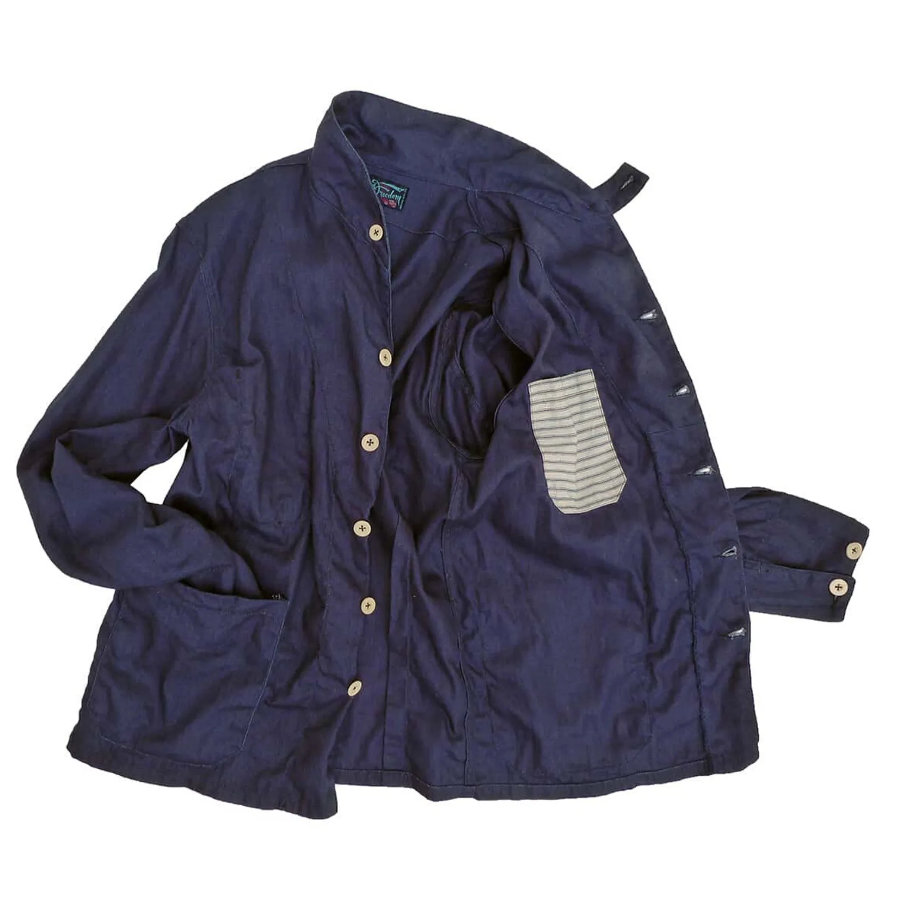 Dockyard Jacket - Indigo HBT Wrinkle Free Material Soft Comfort Design