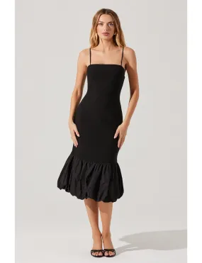Brittnea Dress, Black Easy Fit Flattering Shape Look