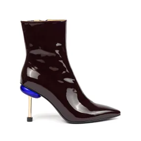 OSHA NOX HI PLUM Bridal Stiletto Shoes Heel Booties