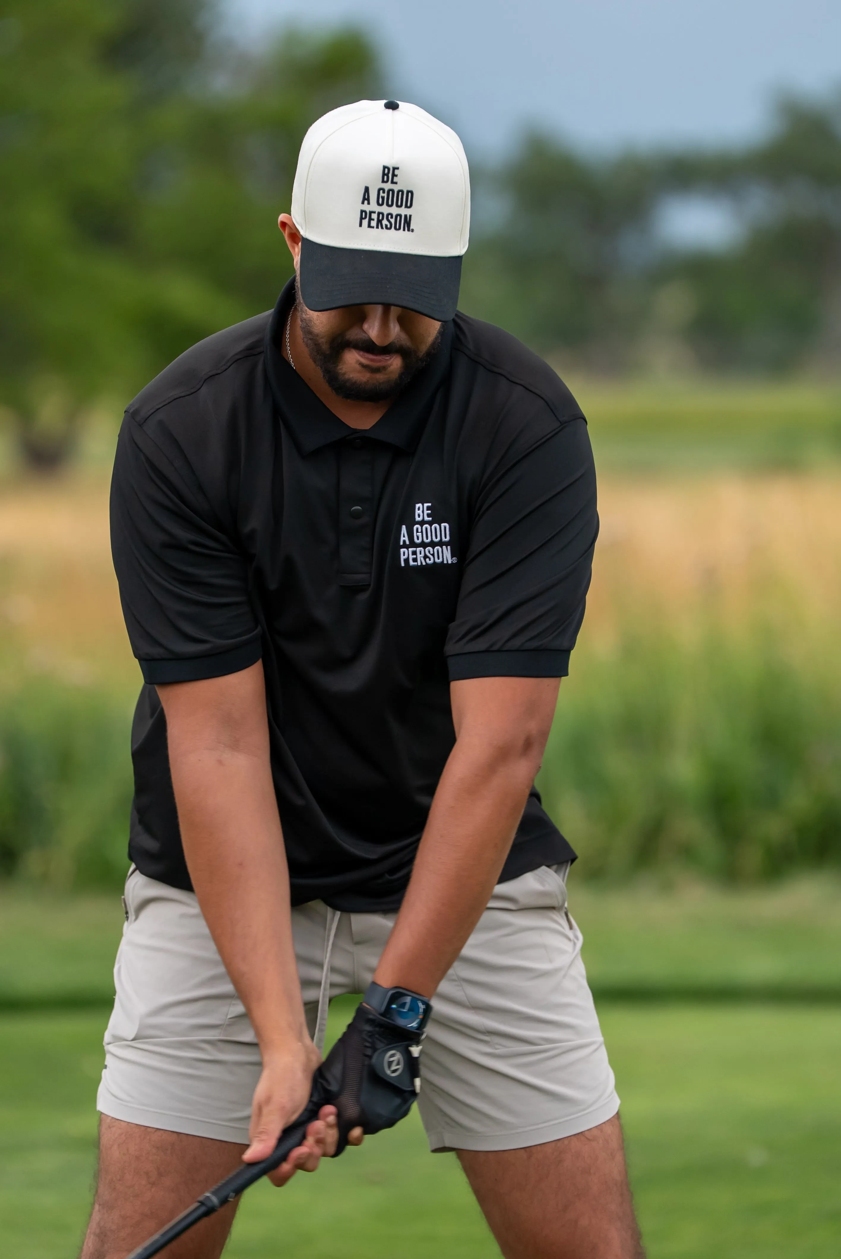 Signature Sleeve Polo - Black TwillWeave