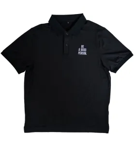 Signature Sleeve Polo - Black Ultraviolet Protection Fabric High Stretch Fabric