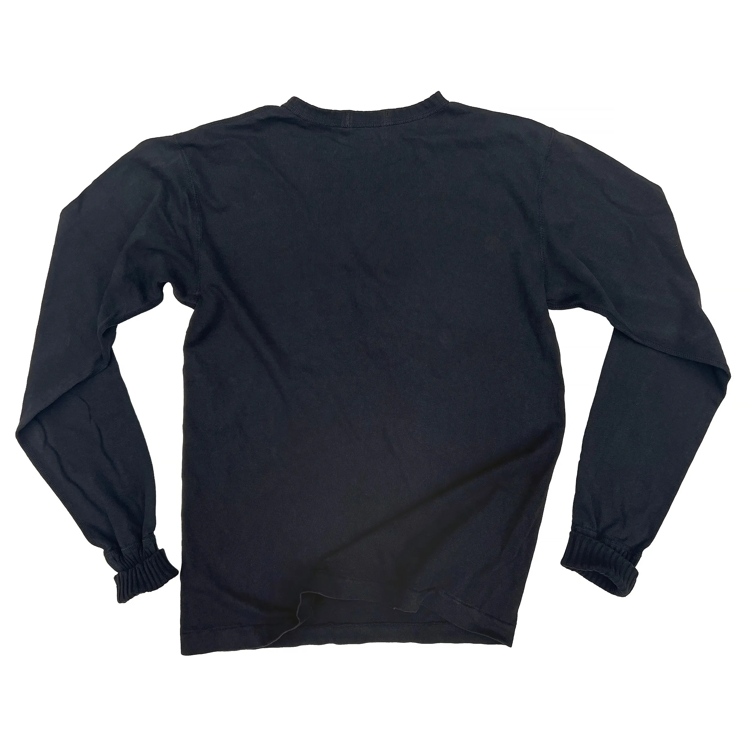 Crew Chief T-shirt - Black MultiLayer Stitching Soft Material