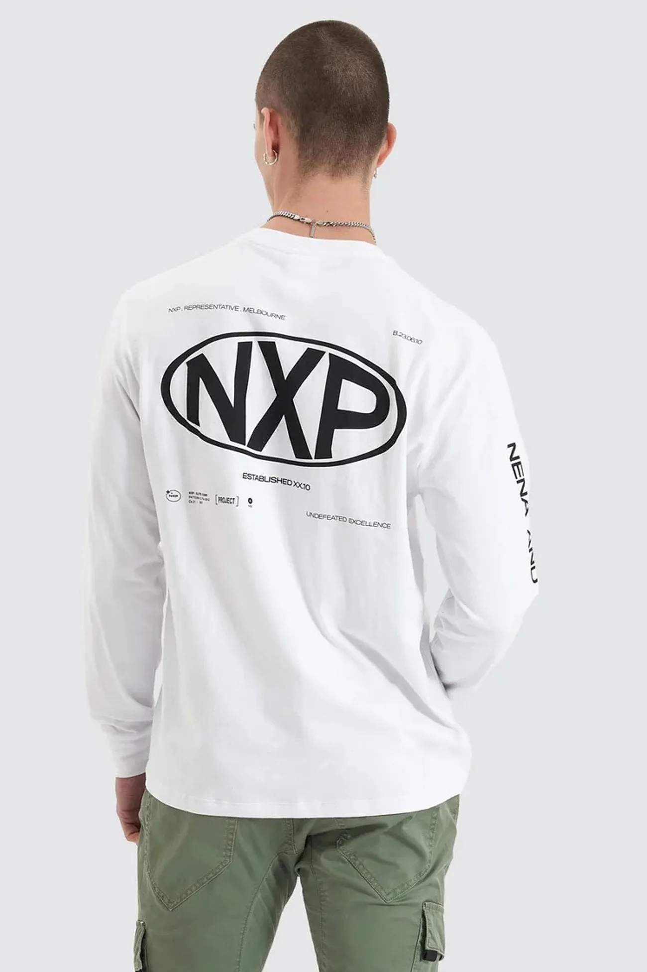 MinimalistAesthetic Tensile Long Sleeve Tee Optical White