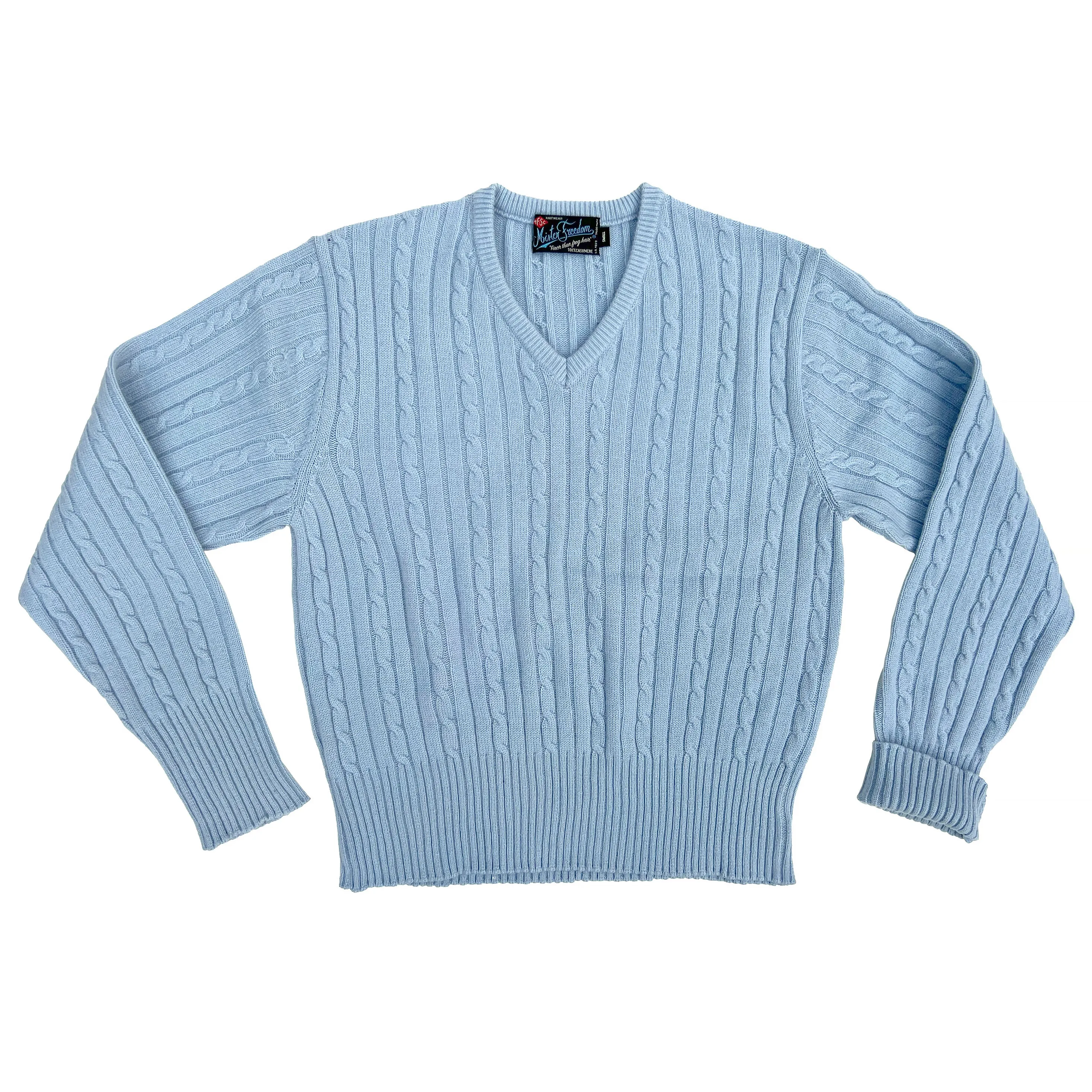 Quick Comfort Wear Terrence Cashmere Sweater - Ice Blu
