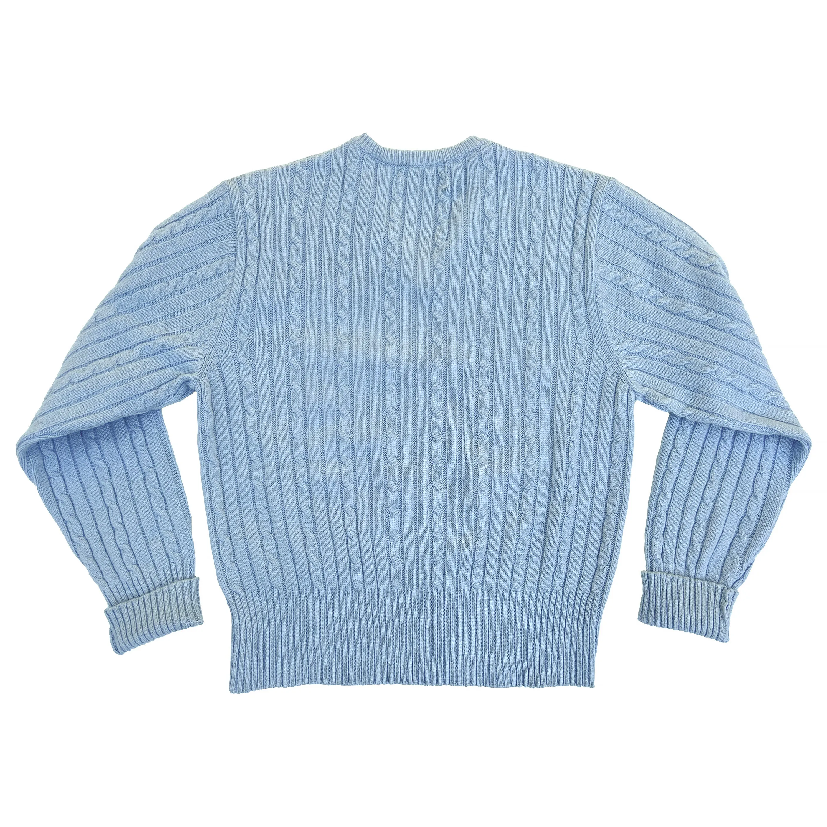 Zero Waste Manufacturing All-Season Fit Terrence Cashmere Sweater - Ice Blu