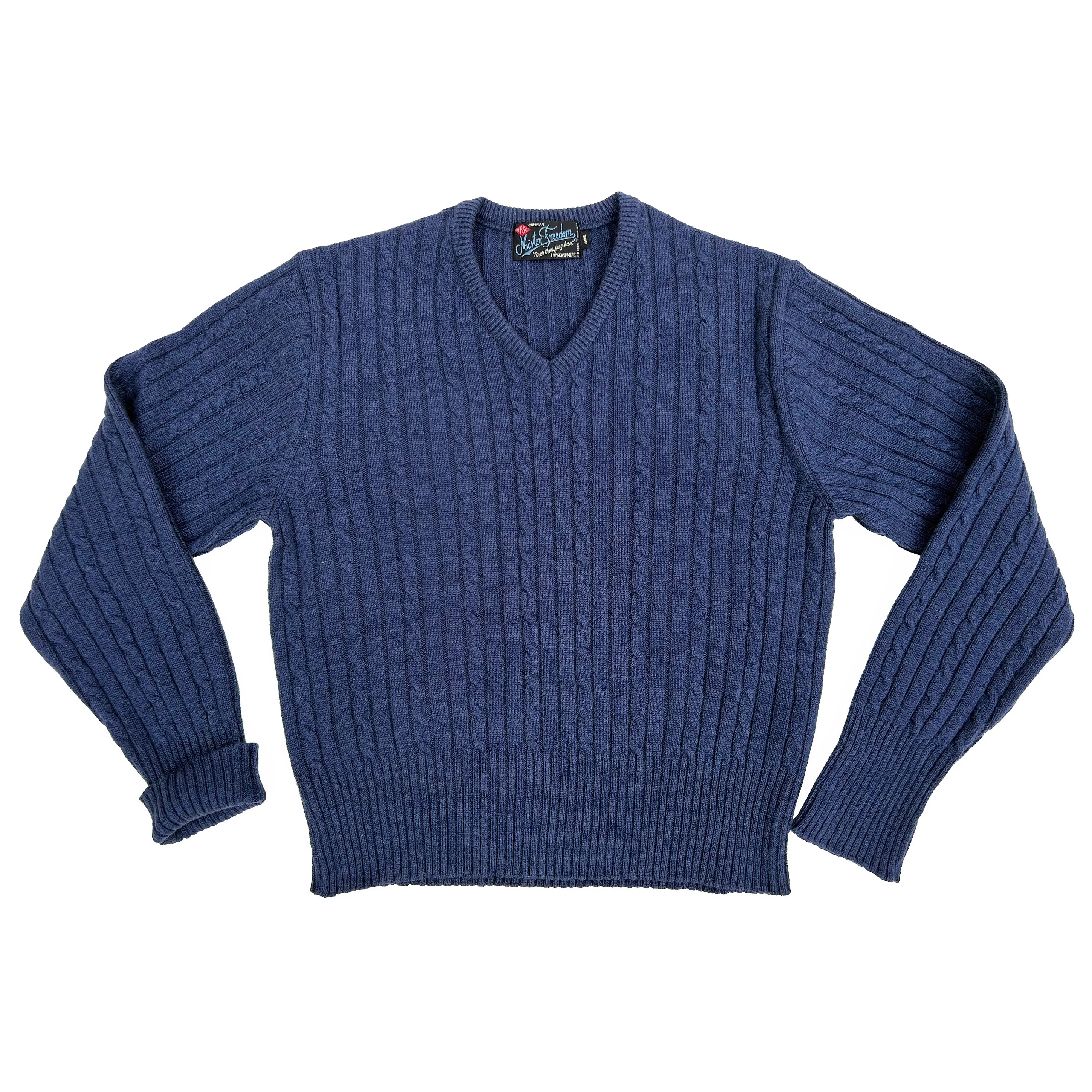 Terrence Cashmere Sweater - Yale Blue Effortless Warmth Soft Fabric