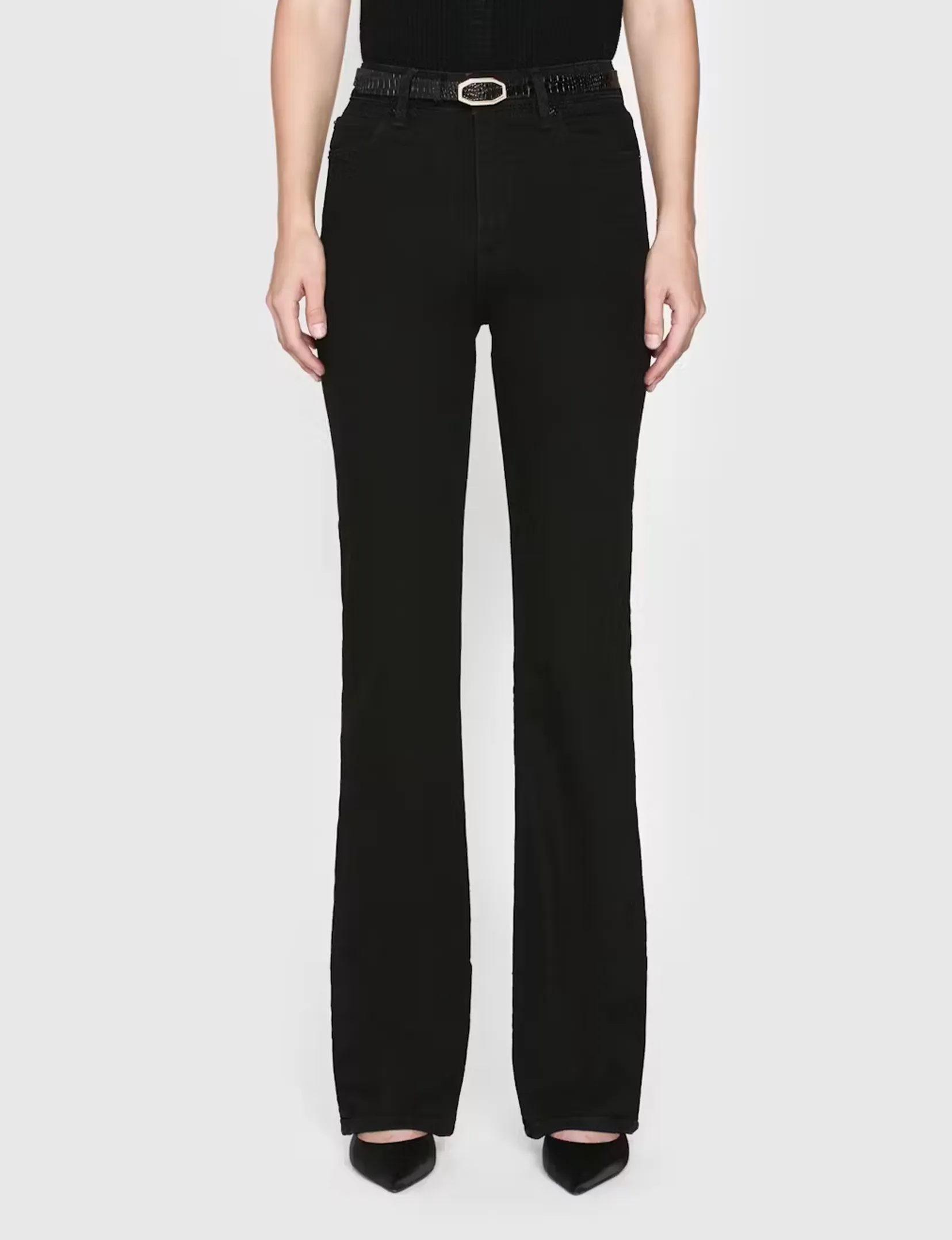 Reinforced Belt Loops Style Focus The Arrow High Rise Bootcut, Smokescreen