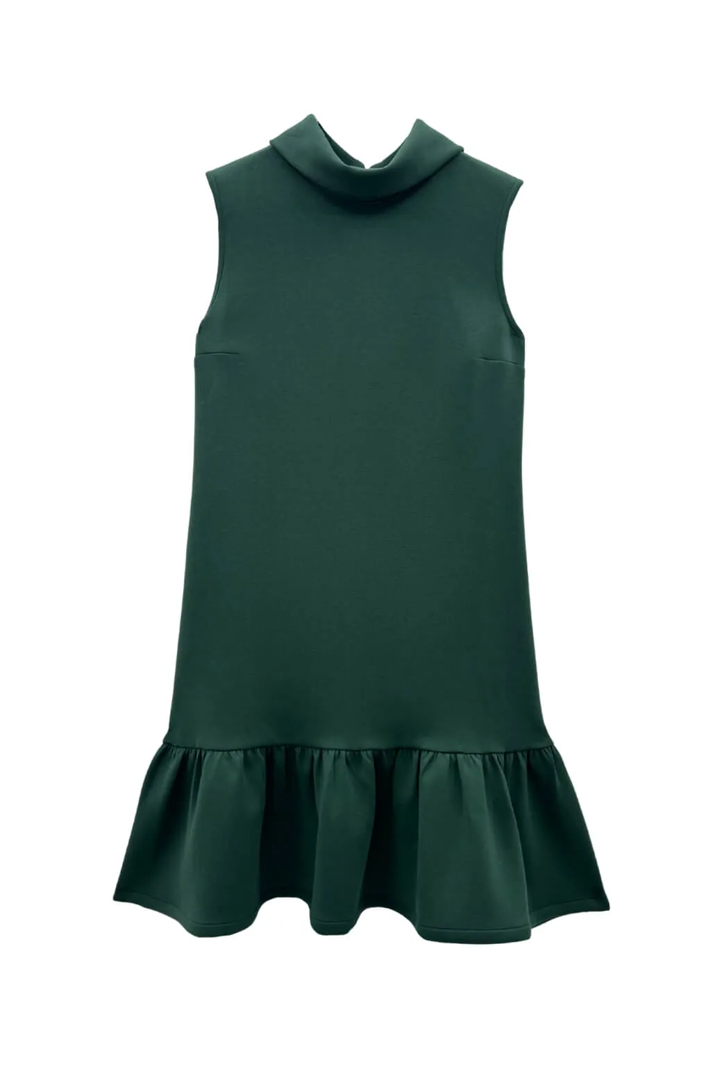 Sleek Wear Functional Style The Birdie Dress - Deep Green