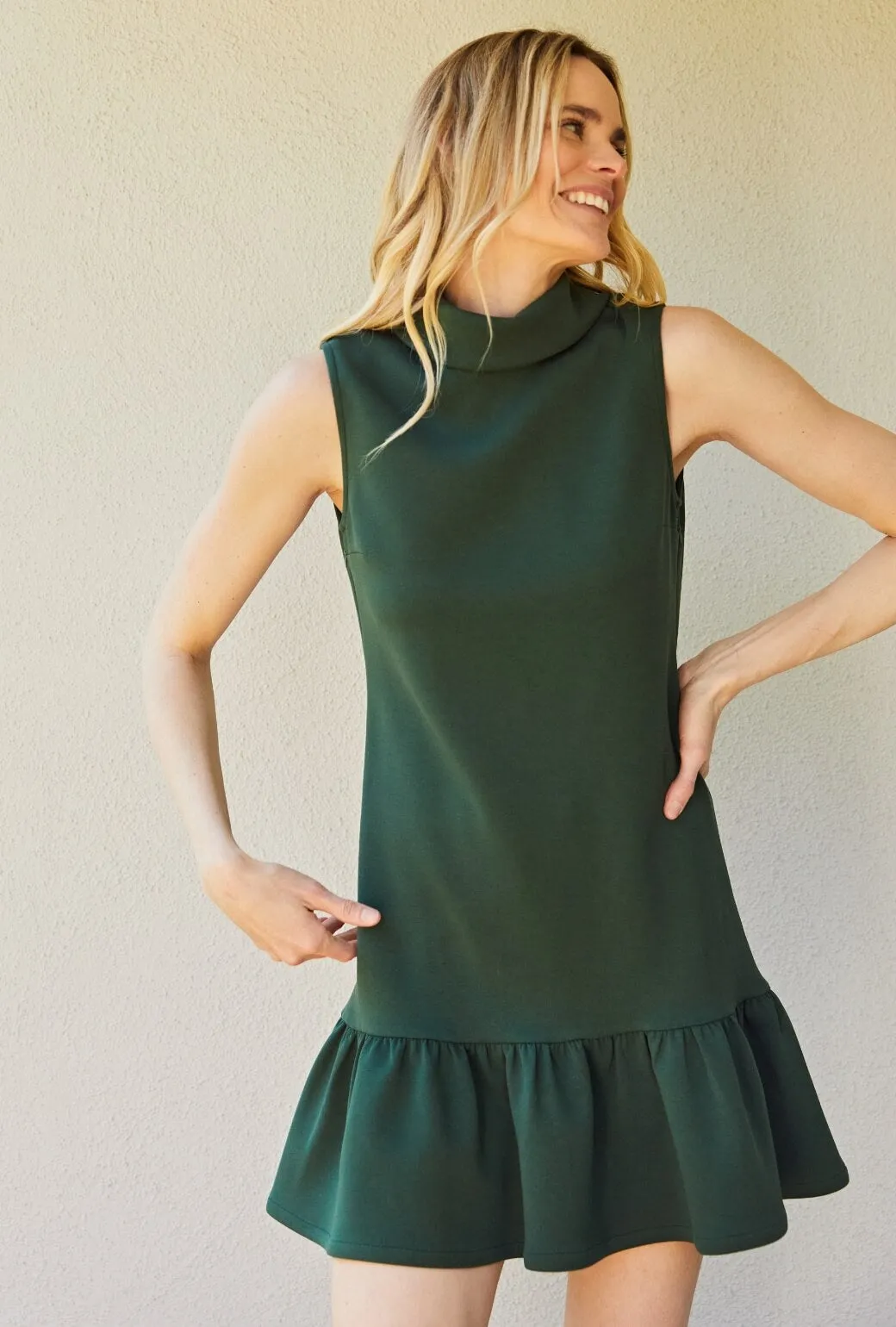 Floor-Length The Birdie Dress - Deep Green