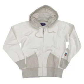 The Contender Sweatshirt - White/Oatmeal buckle accents Classic Bold