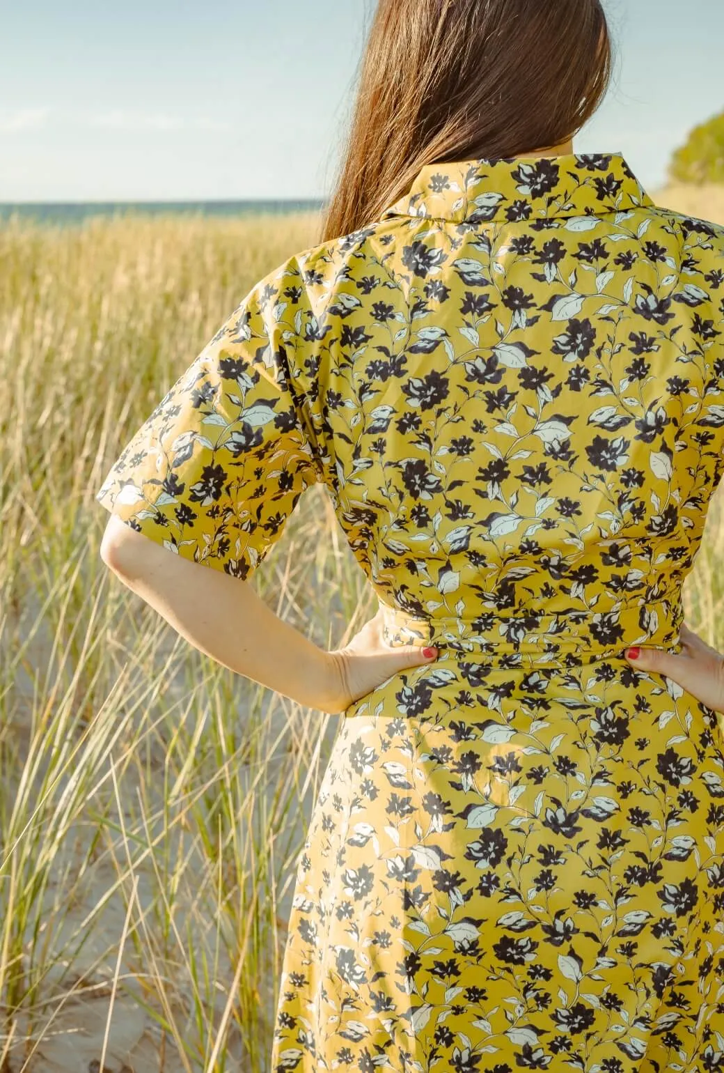 The Donna Day Gown - Chartreuse Floral Move Free