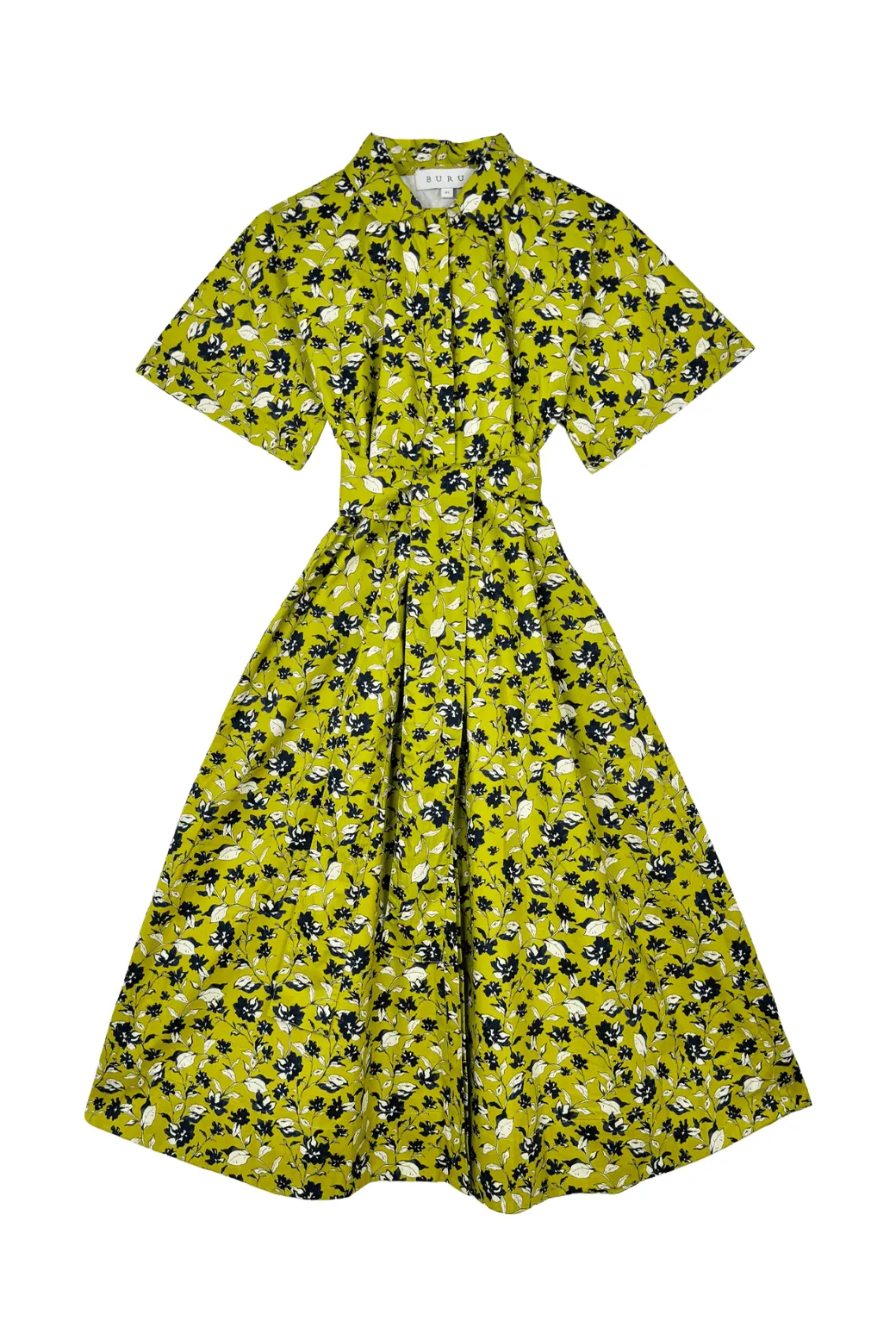 Mom Chic Smart and Chic The Donna Day Gown - Chartreuse Floral