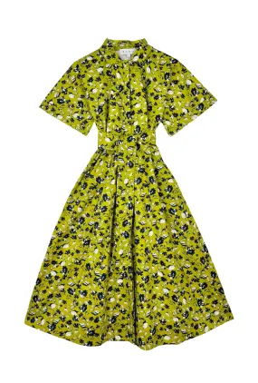 Mom Chic Smart and Chic The Donna Day Gown - Chartreuse Floral