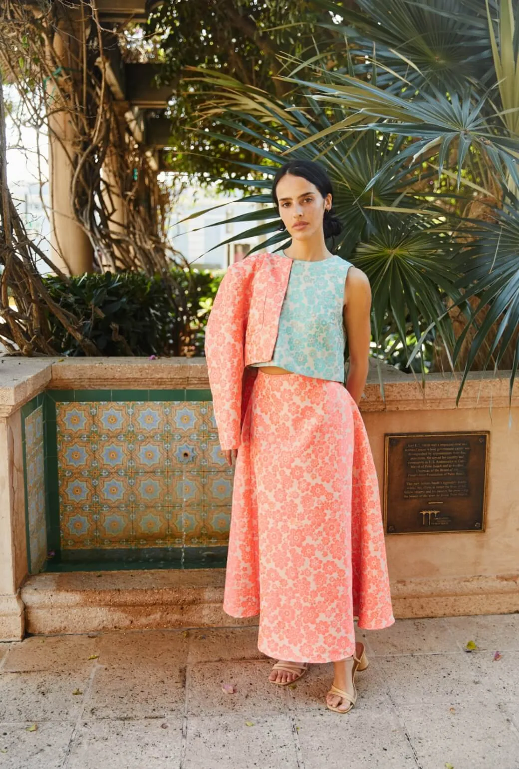 The Laura Skirt - Coral Brightline Zip-off legs Chill Comfort Wear