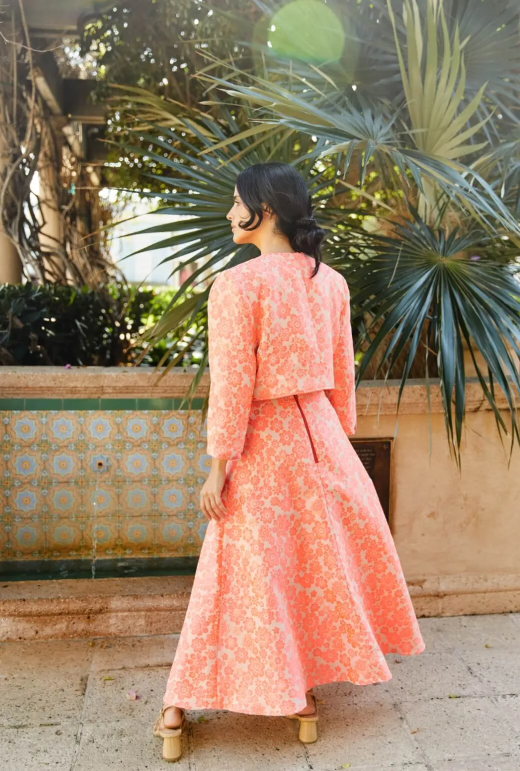 Lightweight Layer Fresh Fit The Laura Skirt - Coral Brightline