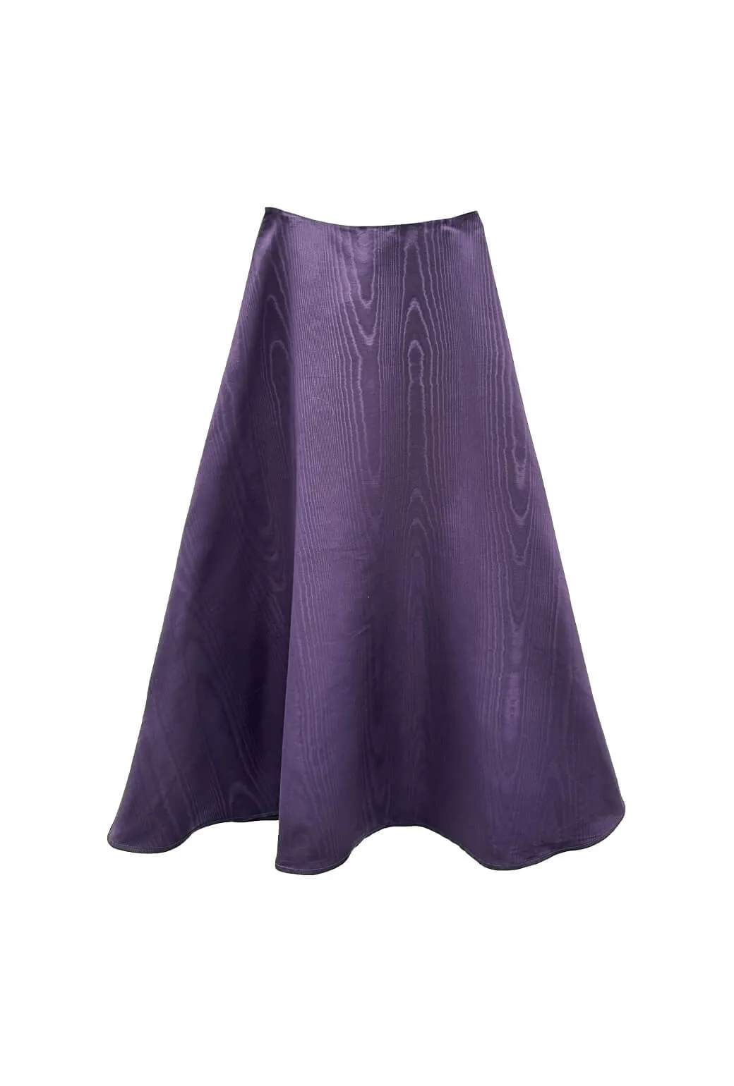 The Laura Skirt - Eggplant Moir?? Stain Resistant Weave