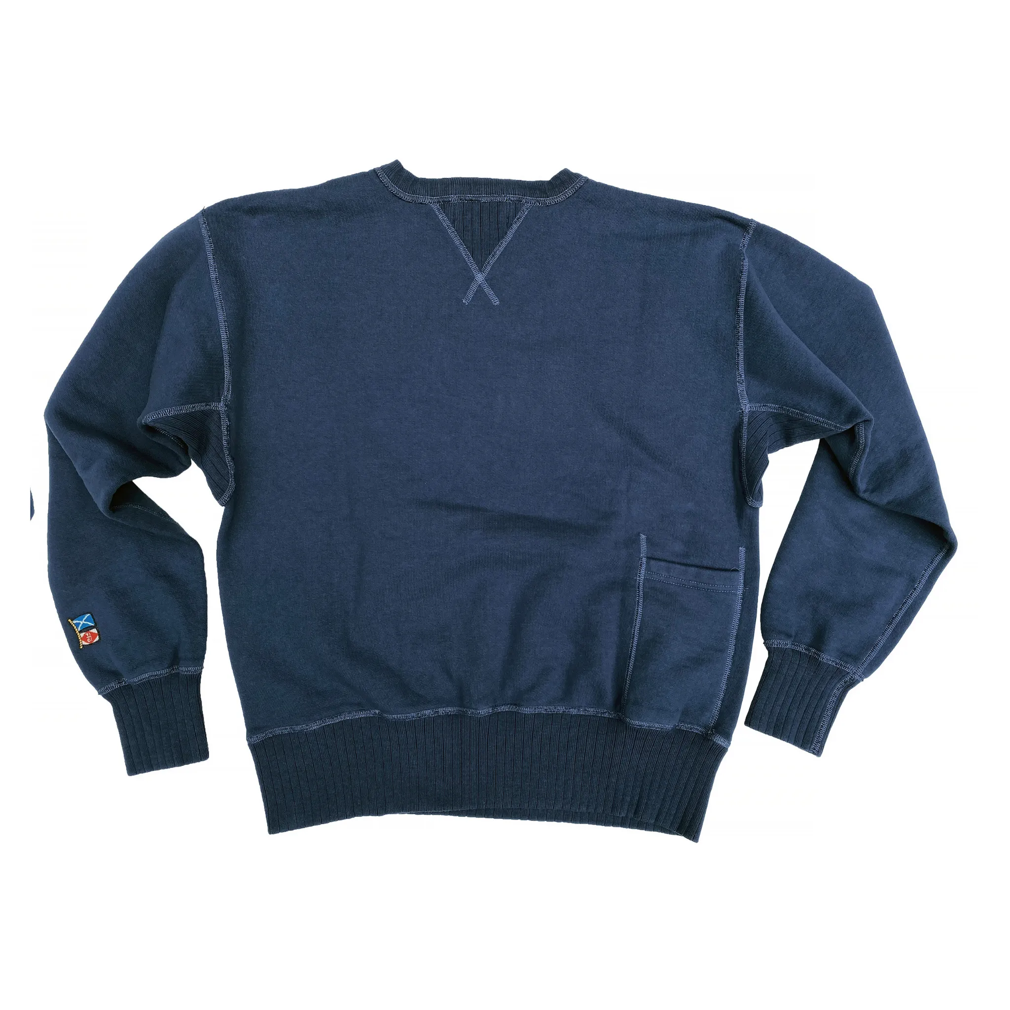 The Medalist Sweatshirt - Prussian Blue "Panther" Flock Print UV resistant