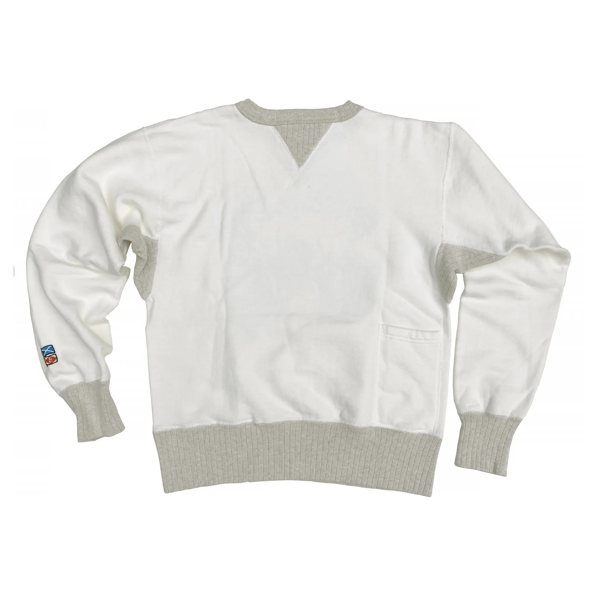 casual top The Medalist Sweatshirt - White "Boys Club" Flock Print