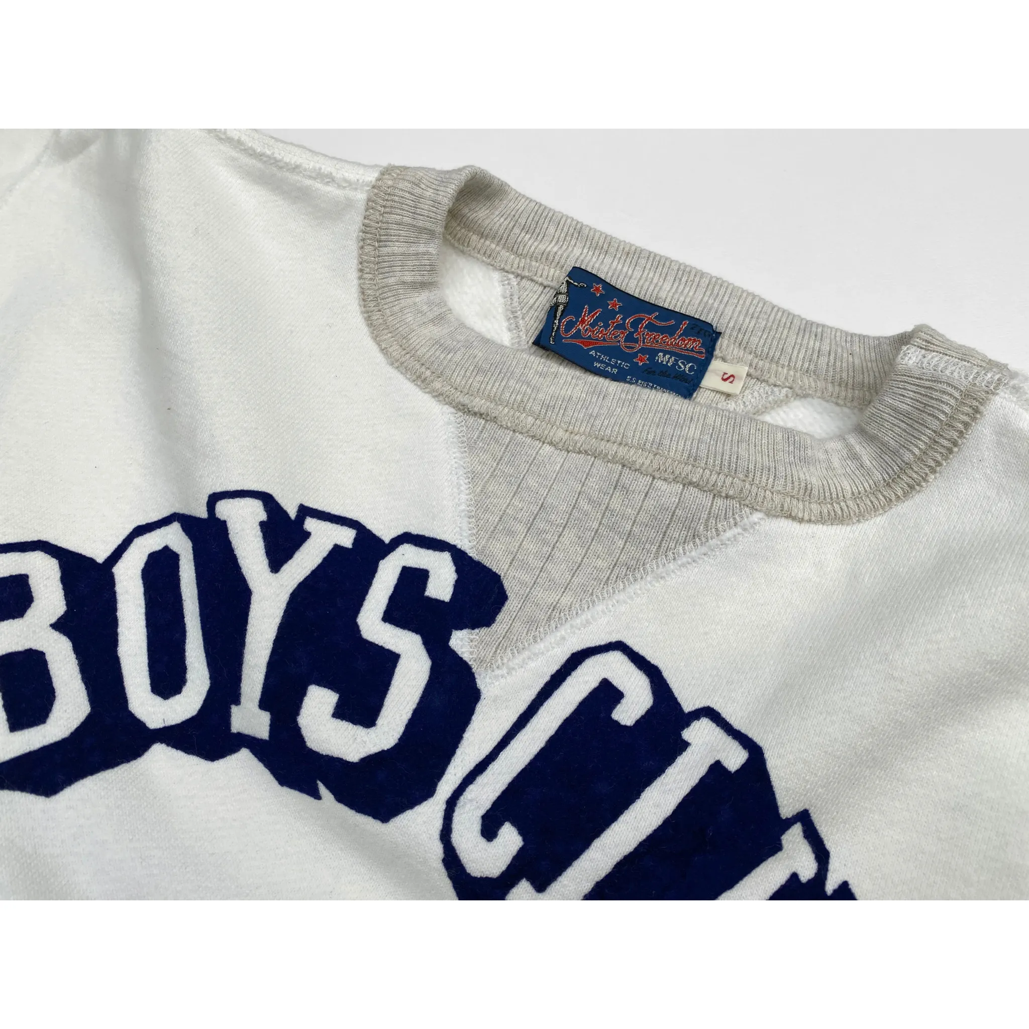 Cool Shades The Medalist Sweatshirt - White "Boys Club" Flock Print