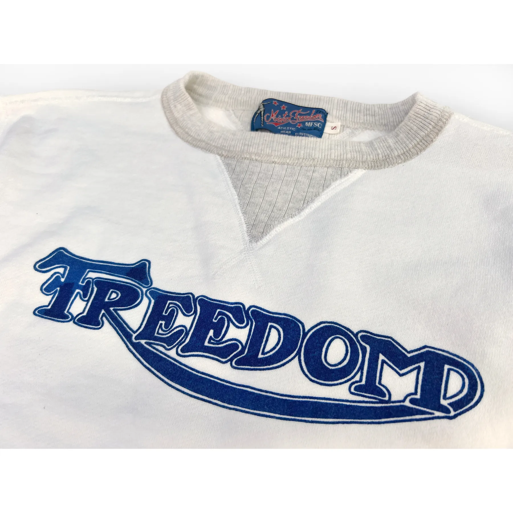 Limited Edition The Medalist Sweatshirt - White, "Freedom" Print