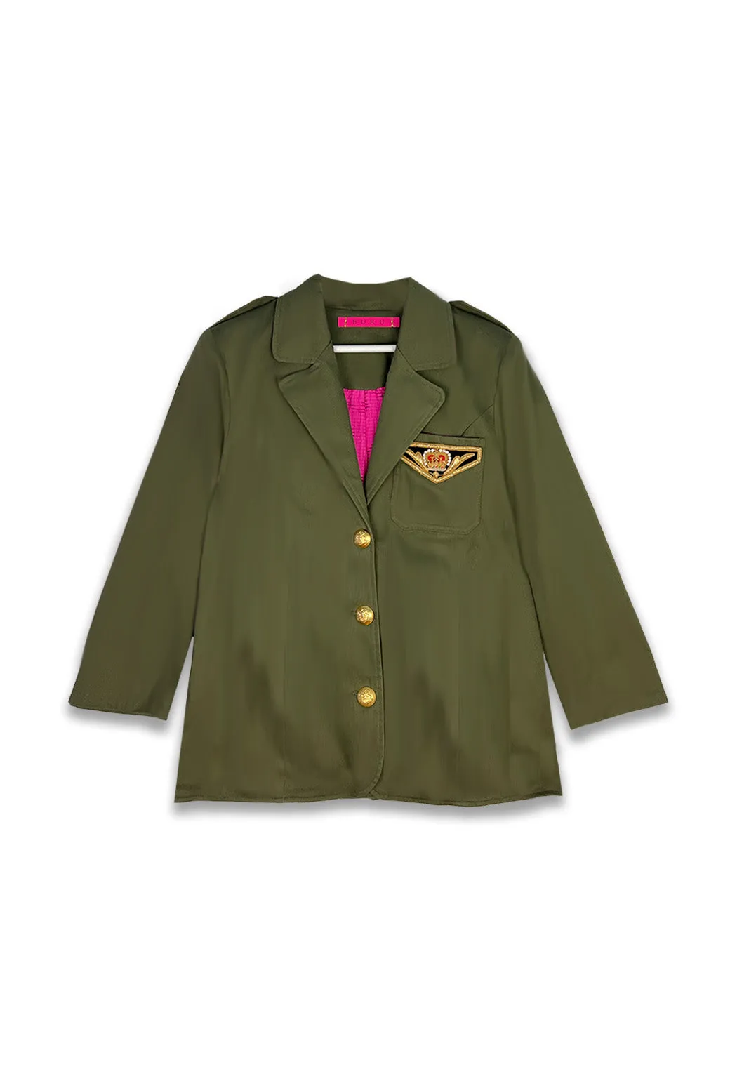 The Military Blazer - Olive Green Fashion Use Multi Pocket System