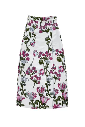 Non Irritating Seams The Whitney Wrap Skirt - Pewter Vines
