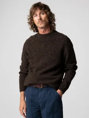 Durable Stitch Pattern FINISTERRE FURLONG CREW - BURNT UMBER