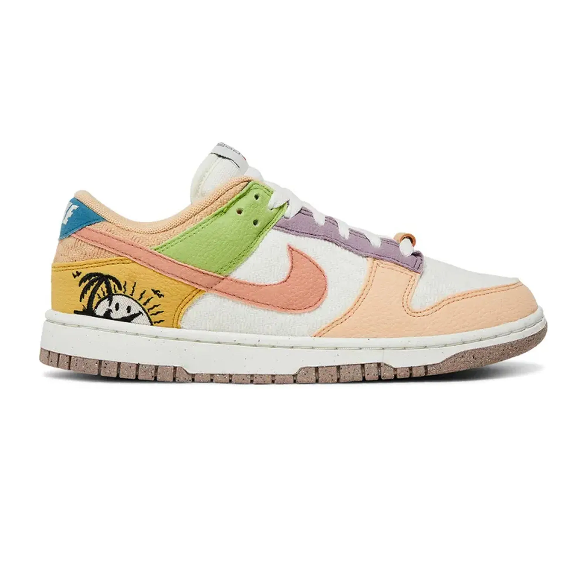 Nike Dunk Low Retro 'Sun Club Multi' W (2022) Stitched Detailing