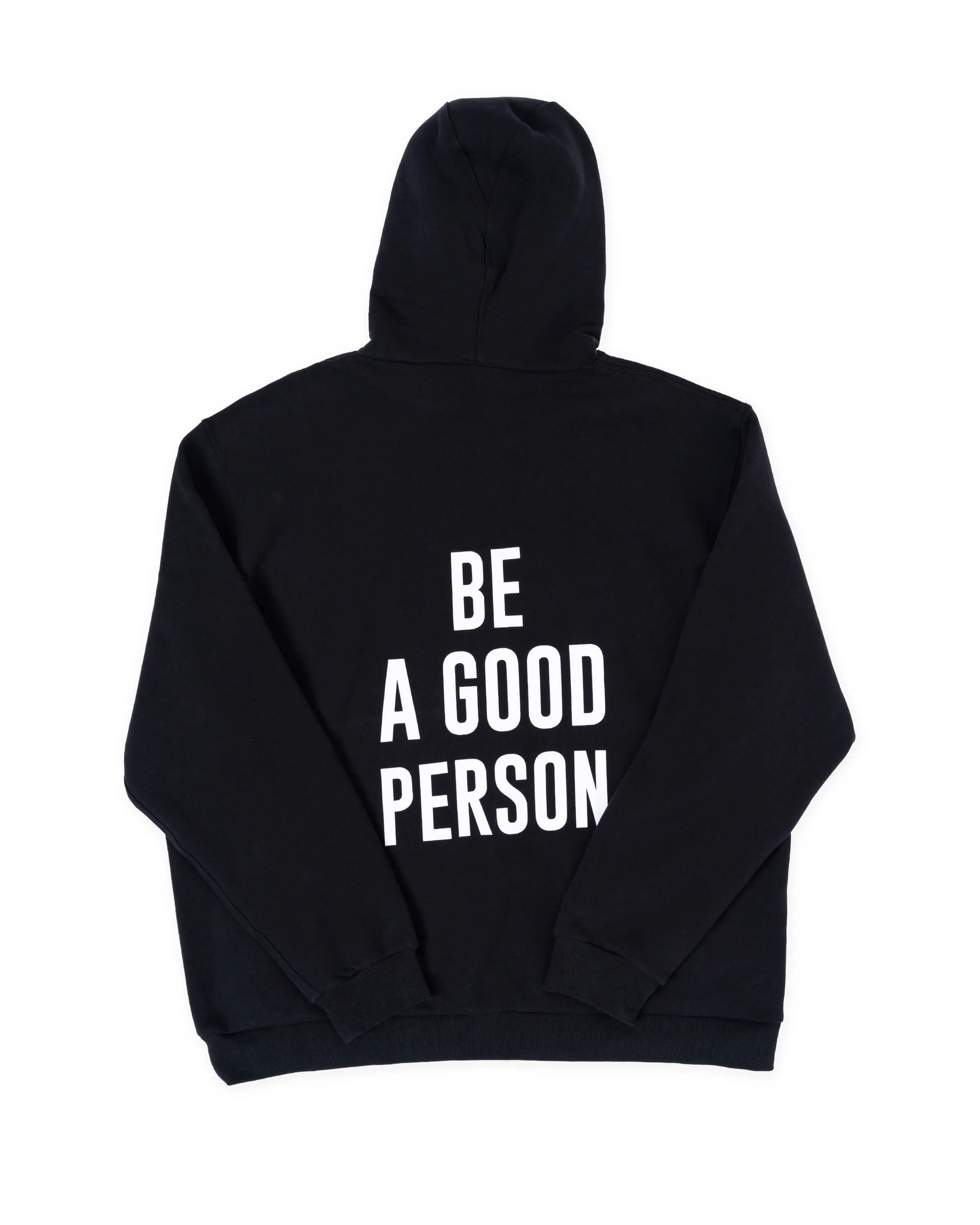 Steady State Pullover Hoodie - Black - lululemon // BE A GOOD PERSON *Pre-Order* Elastic waist Cougar like