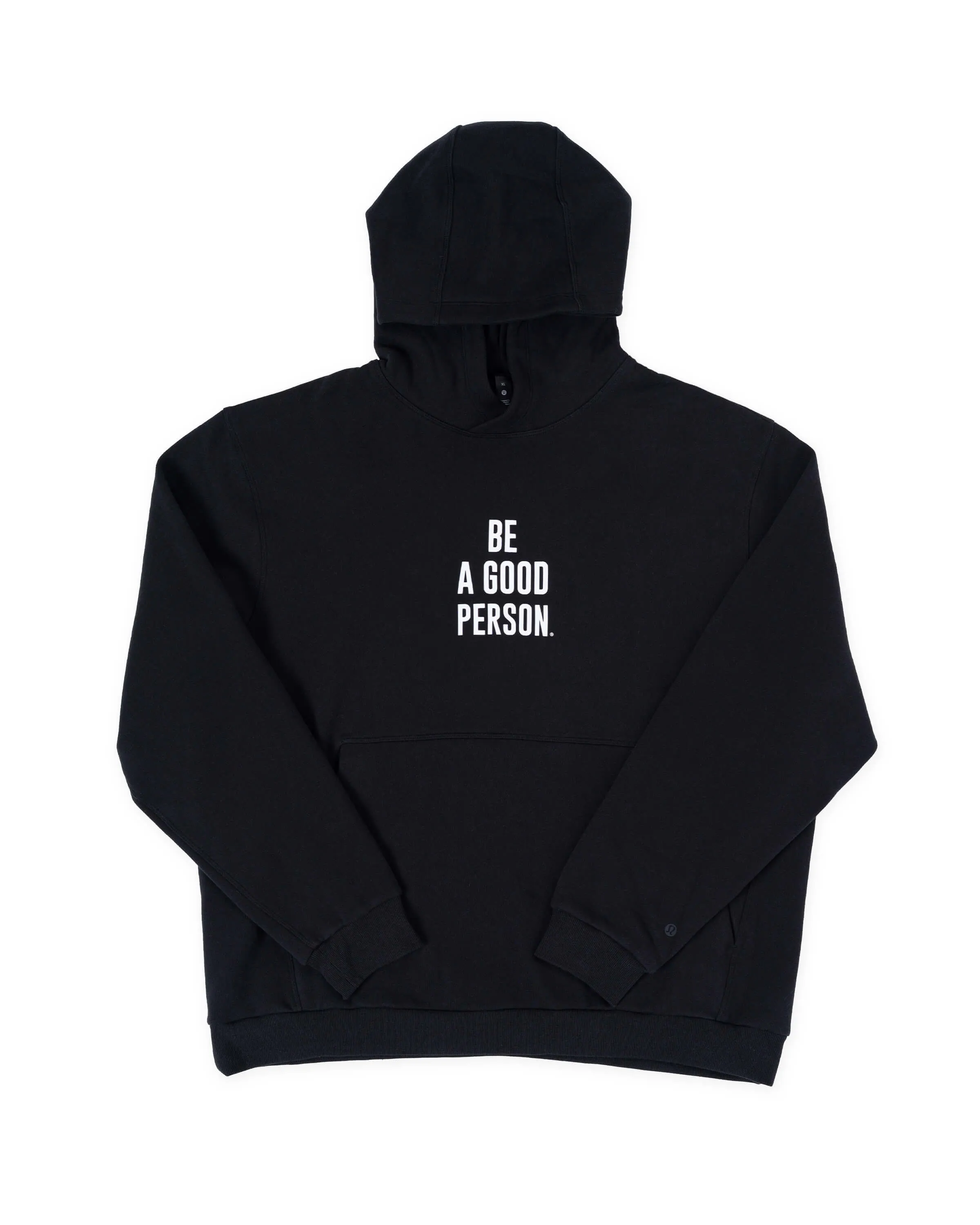 Knit texture Casual Layer Steady State Pullover Hoodie - Black - lululemon // BE A GOOD PERSON *Pre-Order*