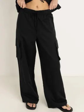 Easy Comfort Rubberized grip COVE CARGO PANT - BLACK