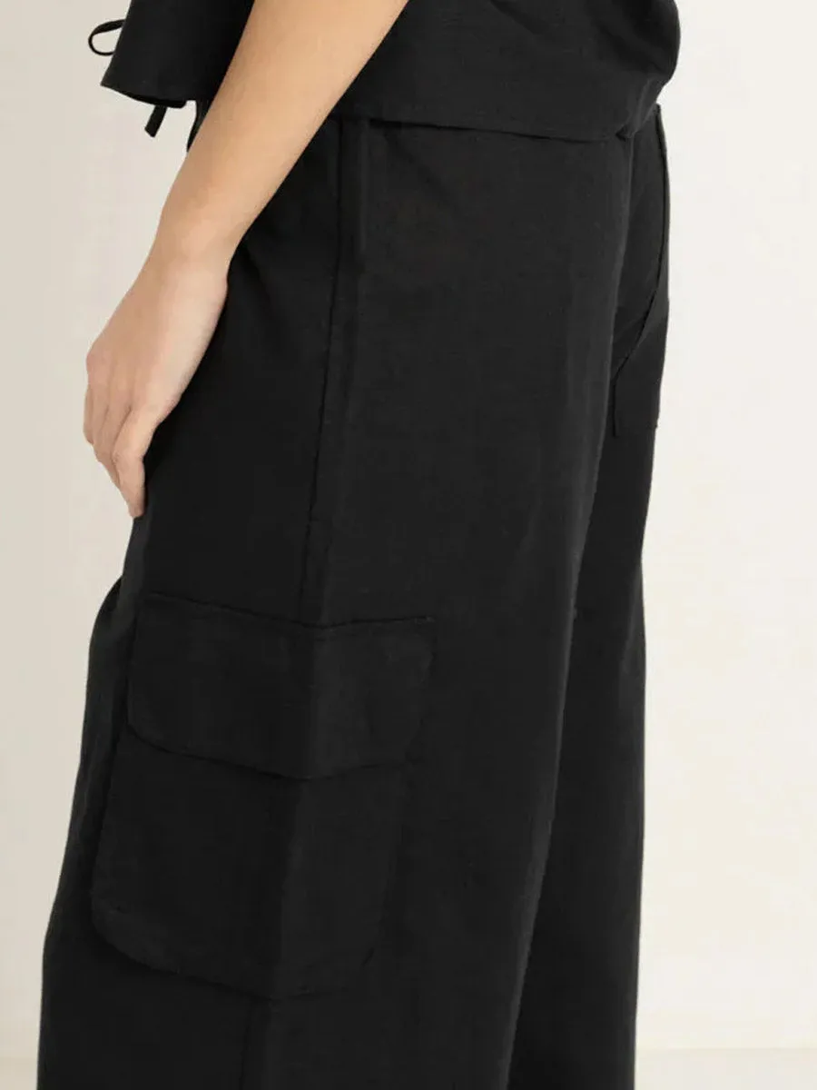 COVE CARGO PANT - BLACK Flexible Comfort Wear Cozy Stretch Fit