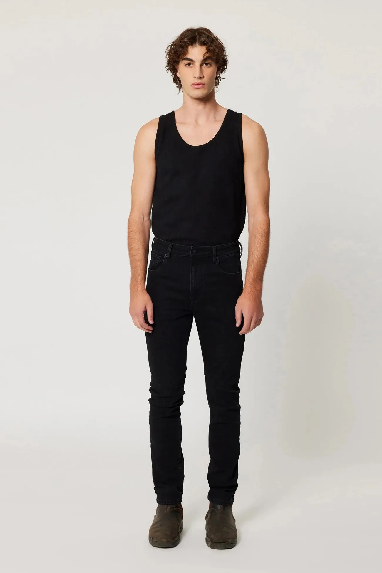 Quick Layering Travel Ready Tim Slim Jean Black Ice