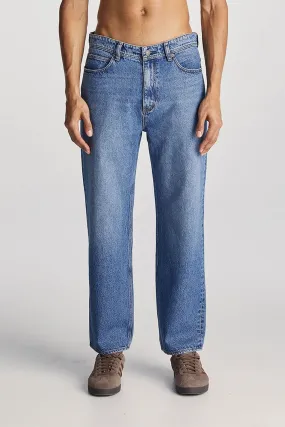 Metallic accents Multi-way wear L-Four Baggy Relaxed Jean Turntable Indigo