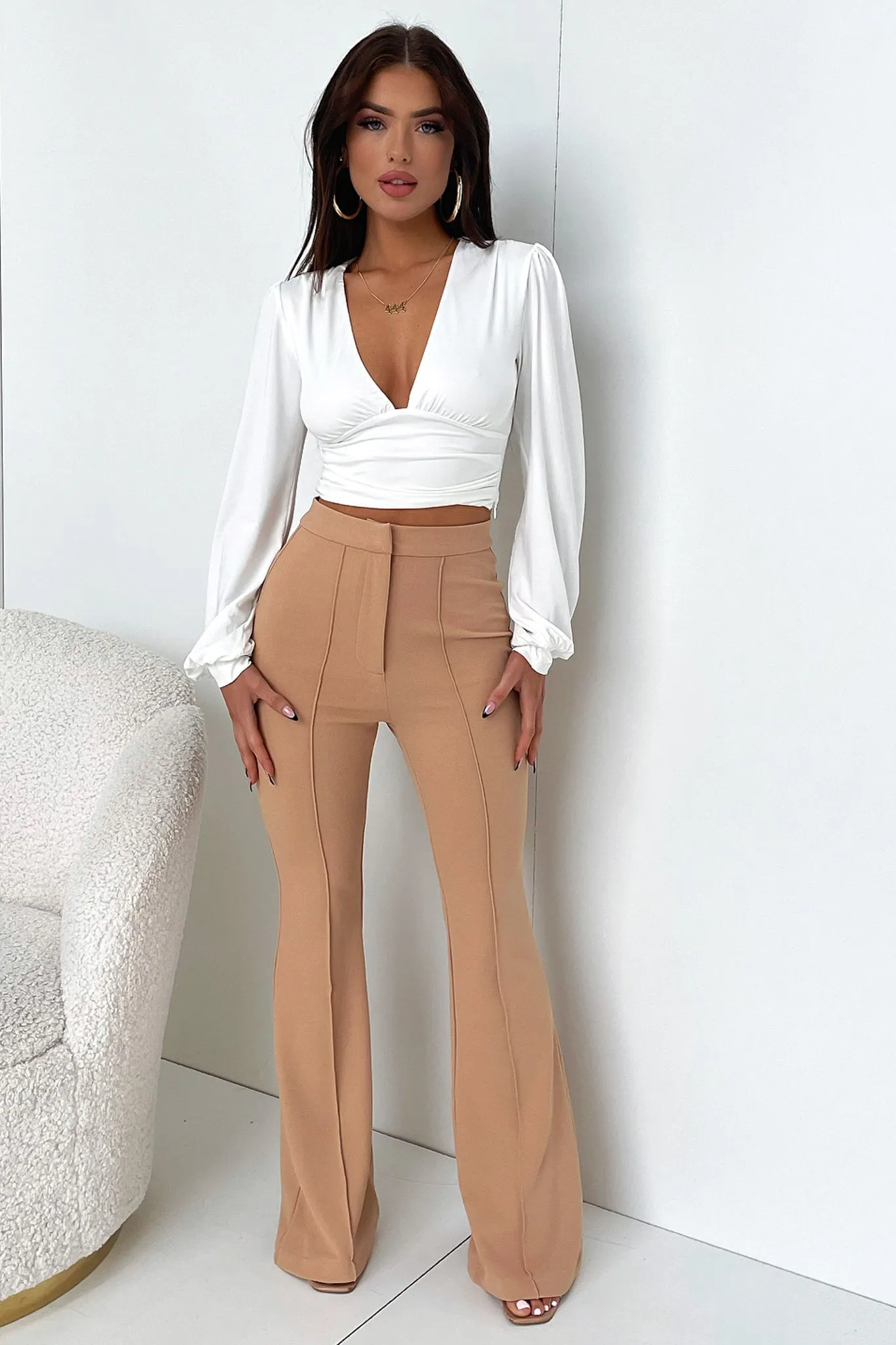 Token Flare Pants - Tan BreathableMaterial