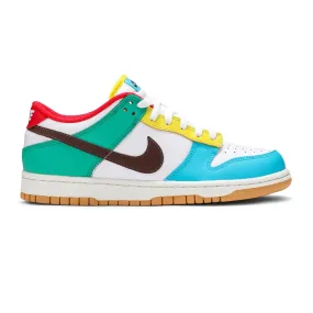 Nike Dunk Low Free 99 'White' GS (2021) zip