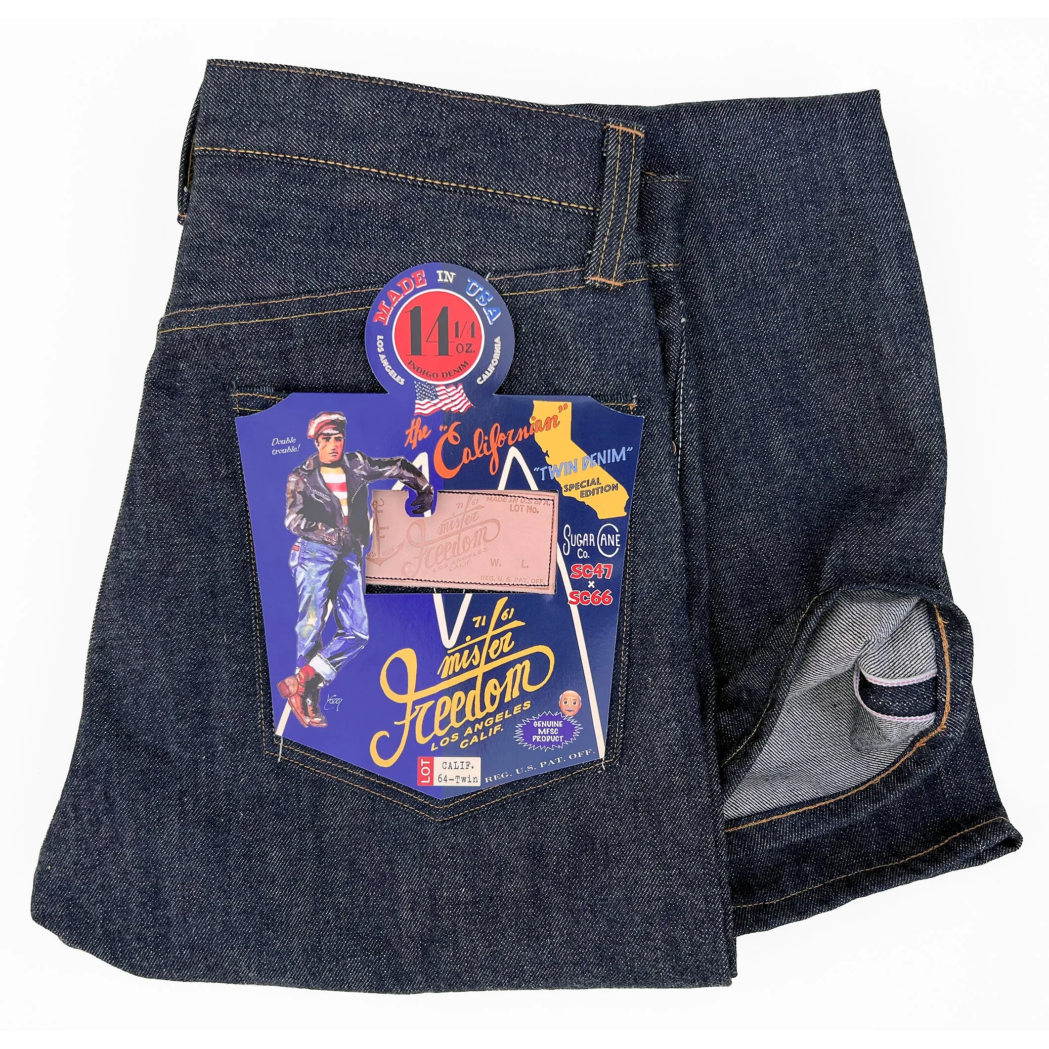 Slim Look Comfortable Wear Californian Lot. 64 - 47/66 "Twin-Denim" Edition (Straight leg)