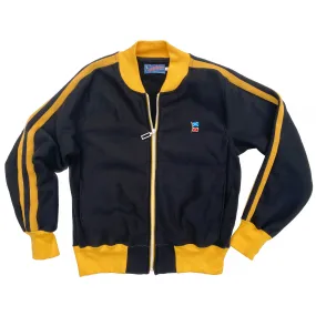 Reinforced Seam Durability Track Master Jacket - Black/Gold