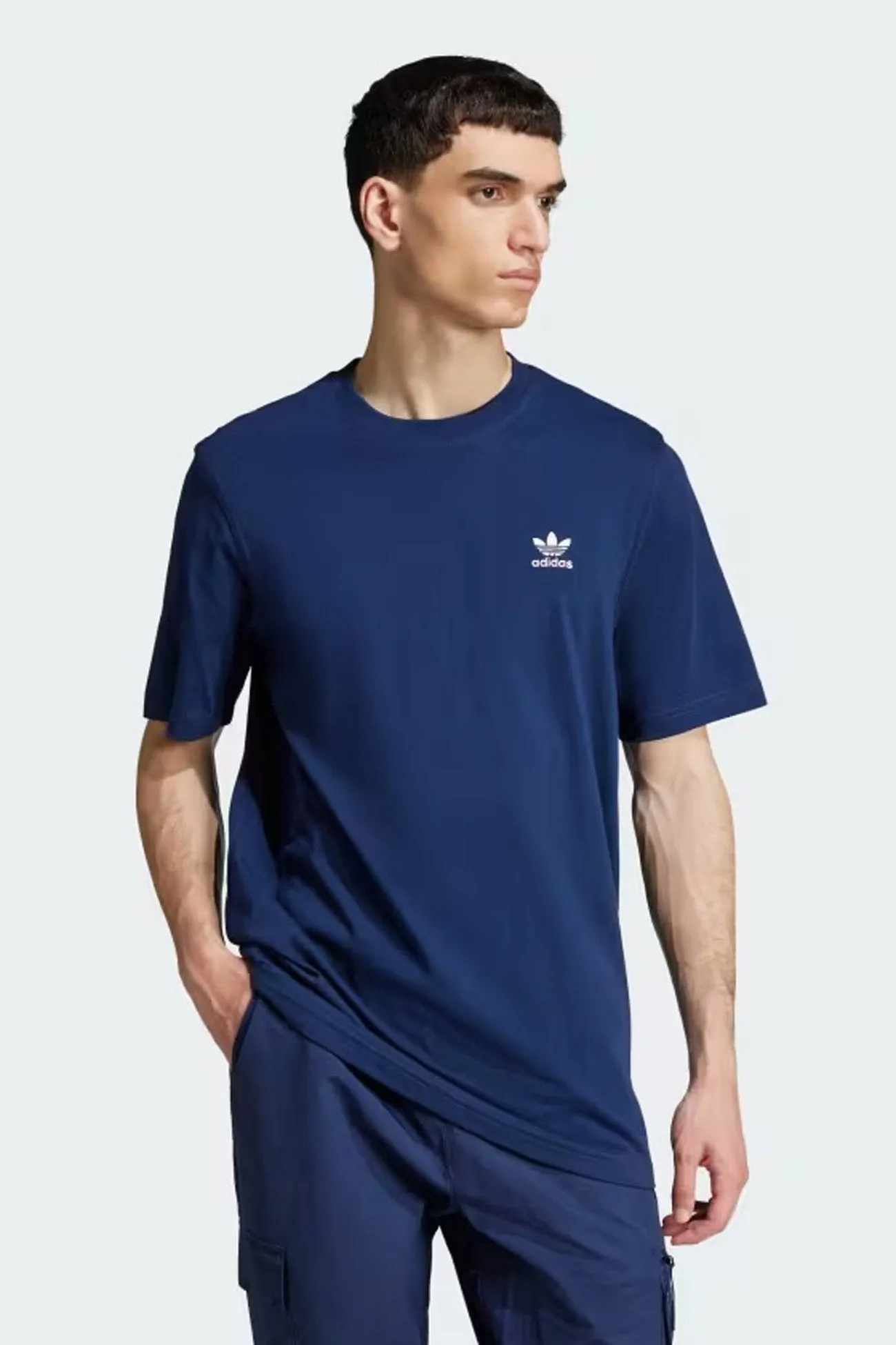 Relaxed Silhouette Trefoil Essential Tee Night Indigo