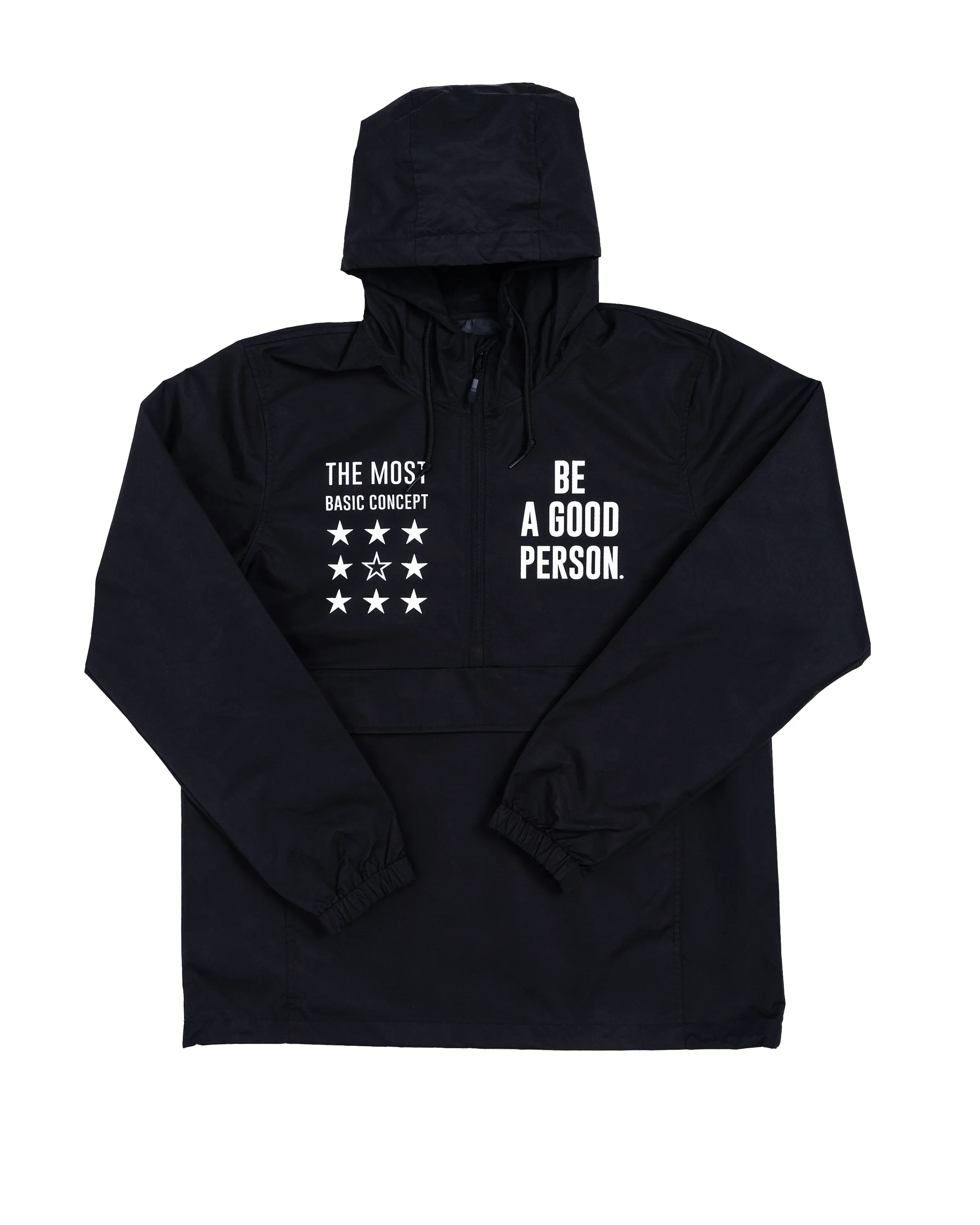 Eastern style Signature Anorak - Black