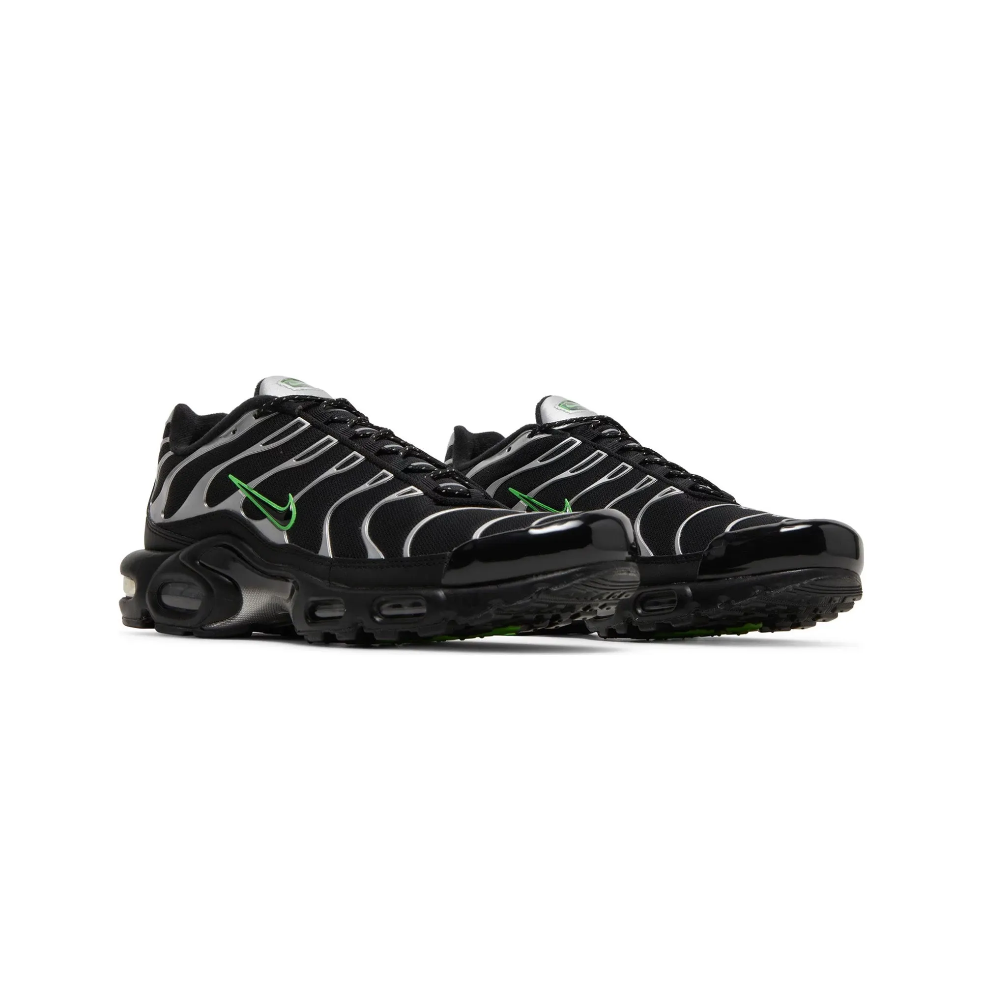 Air Max TN Plus 'Black Silver Green Strike' (2021) Mid Cut Boost Power
