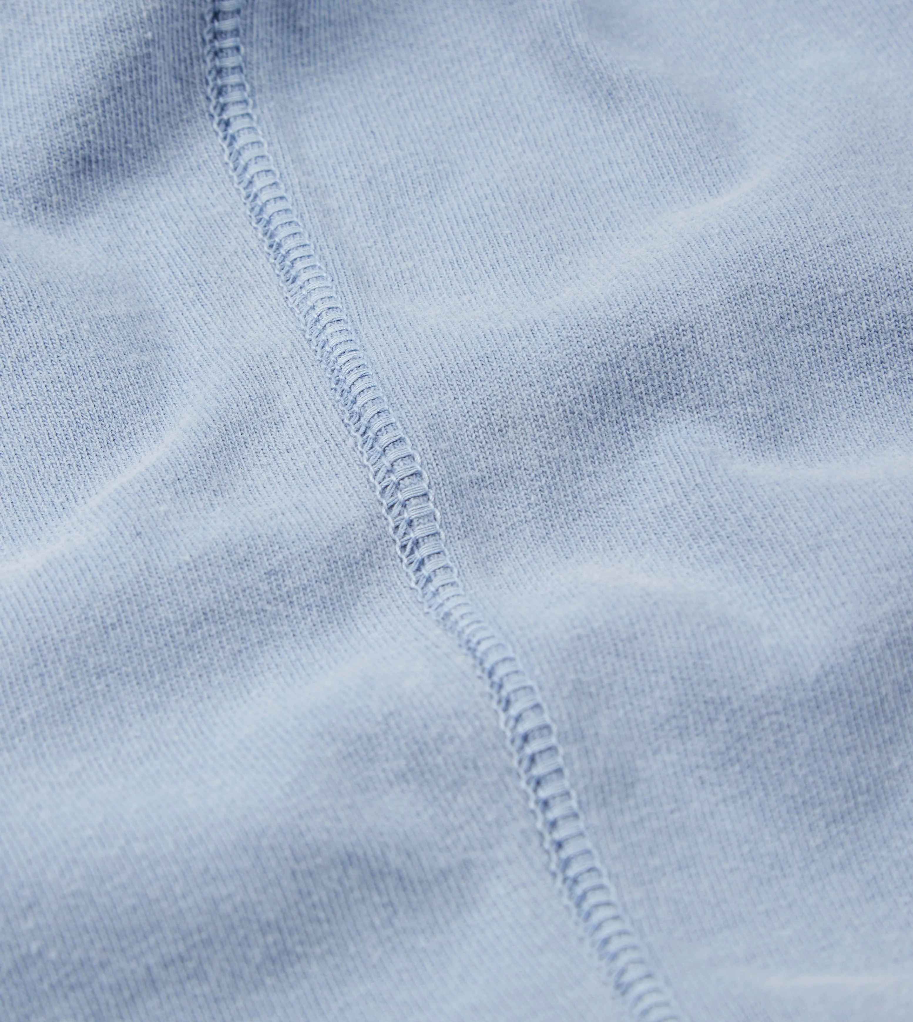 Light Indigo Cotton Crew Neck Hiking T-Shirt Fresh Look