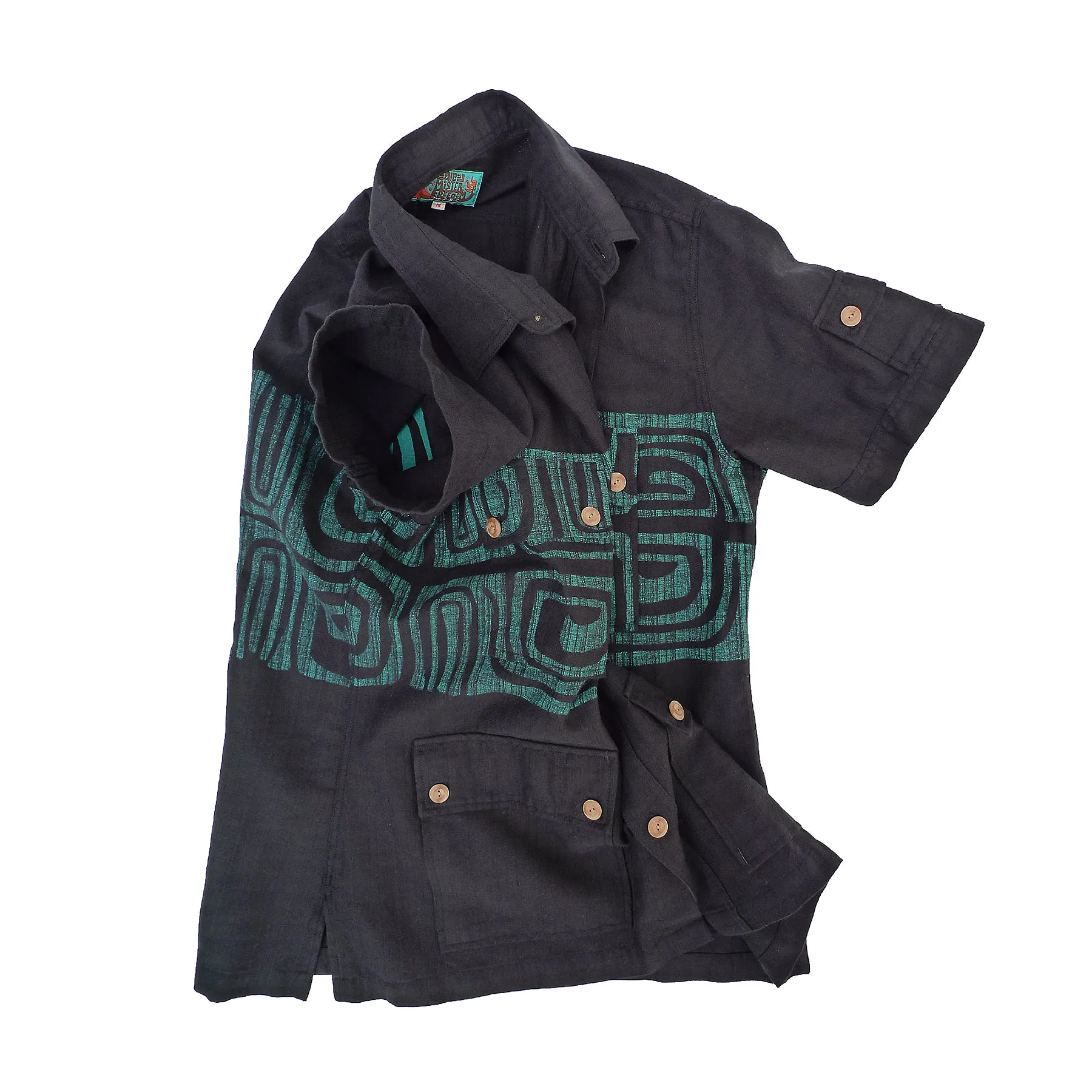 Upa Upa Shirt - Lava tall size Easy Care Material