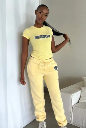 Series 5 Sweatpants - Yellow Soft Comfort Form Fitting