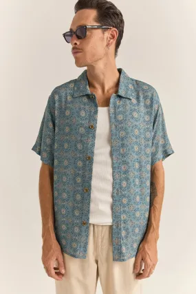 Sustainable Production Certified Comfy Style Tulum Short Sleeve Shirt Slate
